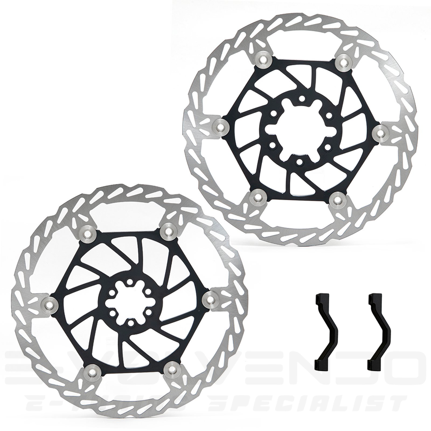 Set Schwimmend gelagerte Oversize-Bremsscheiben VORNE/HINTEN 220 mm für TALARIA - VOLAR SPORT